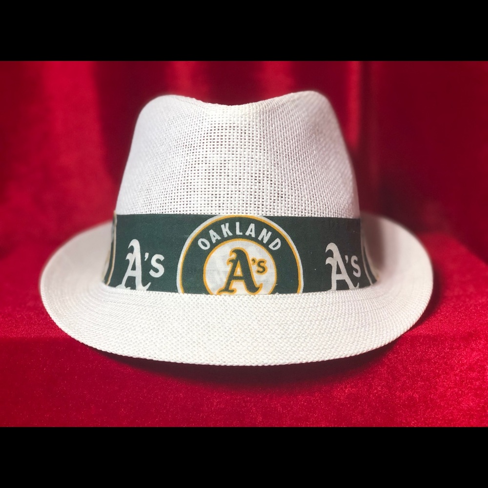 Oakland A’s white fedora